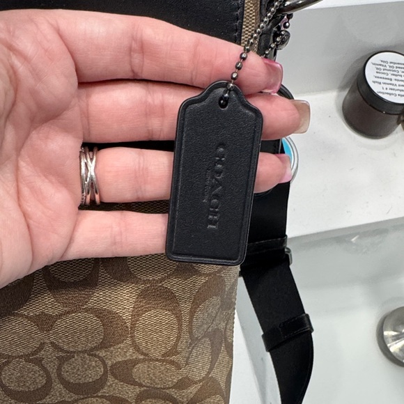 Coach Signature Black and Tan Briefcase - Picture 5 of 5